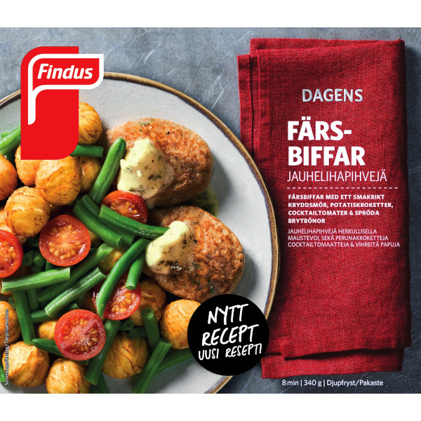 Findus Dagens Färsbiffar