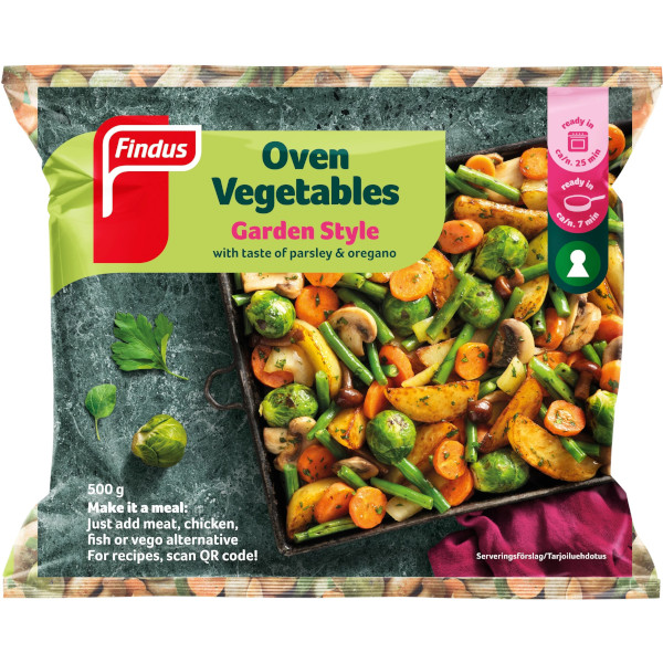 Findus Oven Vegetables Garden Style