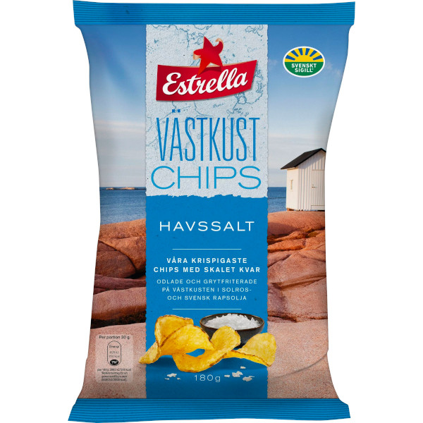 Estrella Västkustchips Havssalt