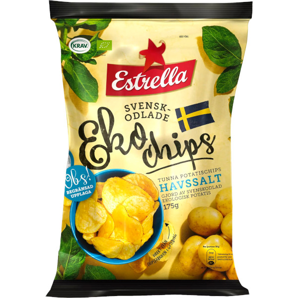 Estrella Ekochips Havssalt