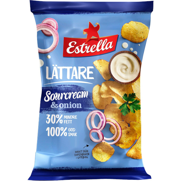 Estrella Chips Lättare Sourcream & Onion
