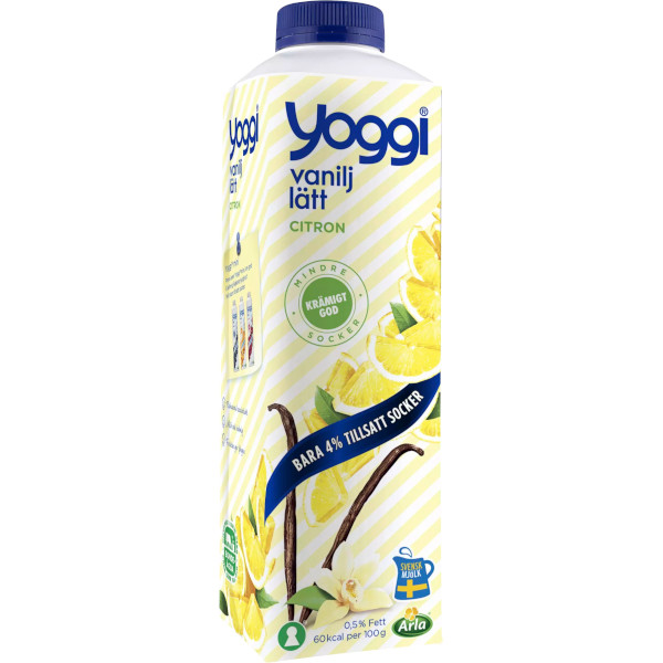 Yoggi Vaniljyoghurt Lätt Citron