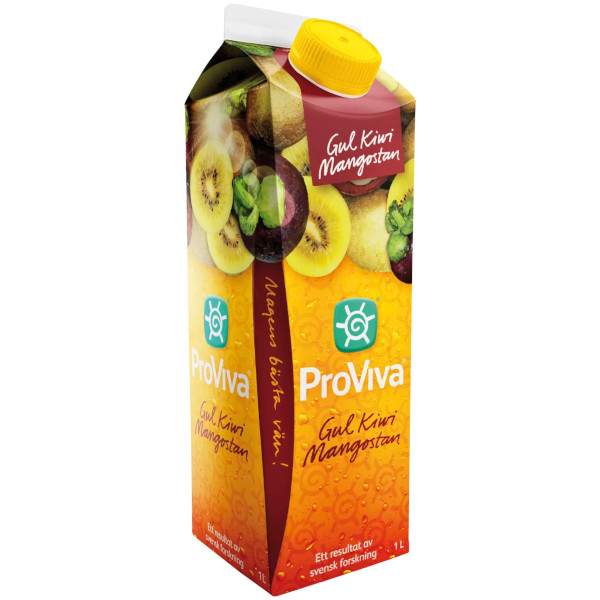 ProViva Fruktdryck Gul Kiwi/Mangostan