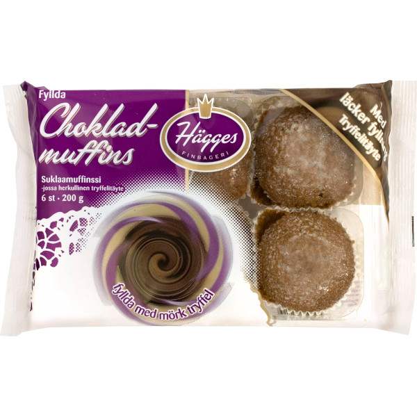 Hägges Chokladmuffins Fyllda