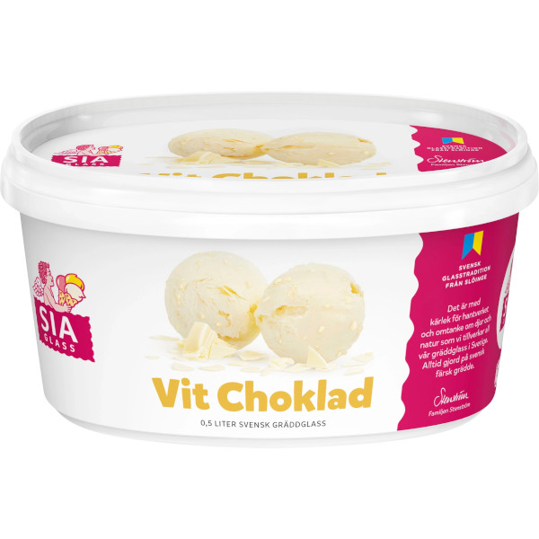 SIA Glass Gräddglass Vit Choklad