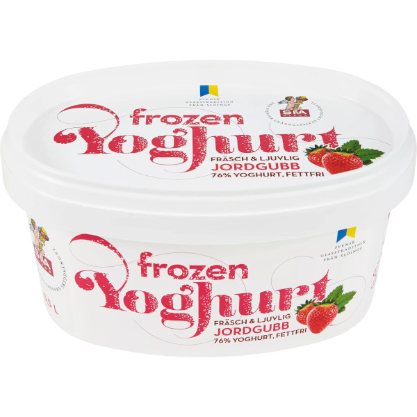 SIA Glass Frozen Yoghurt Jordgubb