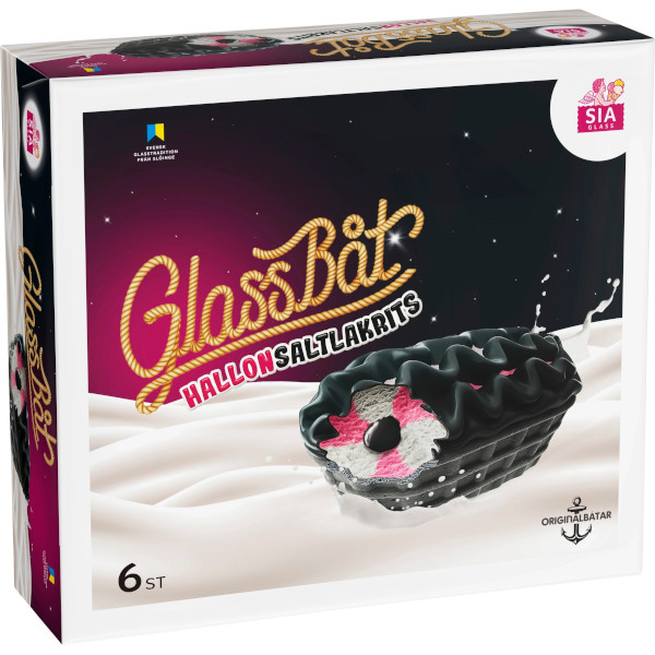 SIA Glass Glassbåt Hallon/Saltlakrits