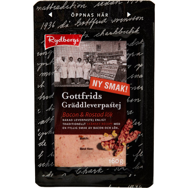 Rydbergs Gottfrids Gräddleverpastej Bacon & Rostad Lök