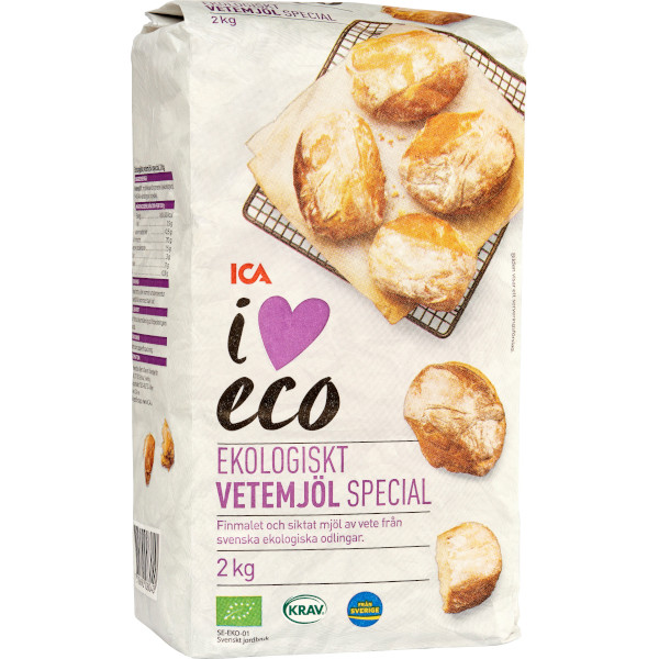 ICA I Love Eco Vetemjöl Special Ekologiskt