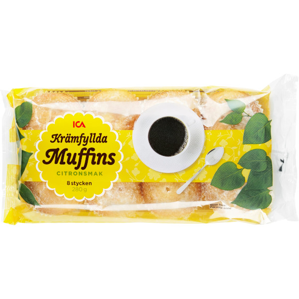 ICA Muffins Krämfyllda Citronsmak