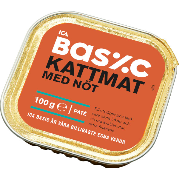 ICA Basic Kattmat Paté Nöt