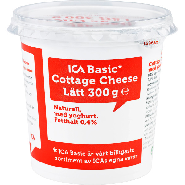 ICA Basic Cottage Cheese Lätt Naturell
