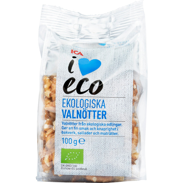 ICA I Love Eco Valnötter Ekologiska