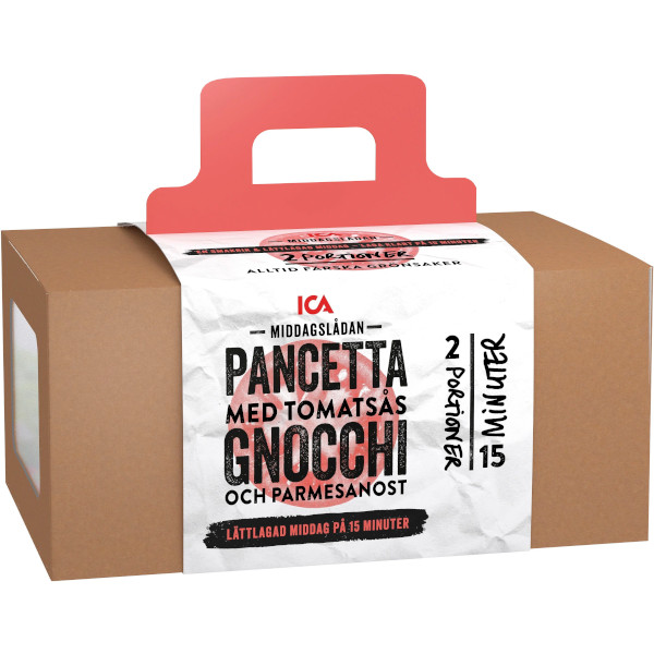ICA Middagslådan Pancetta/Tomatsås/Gnocchi
