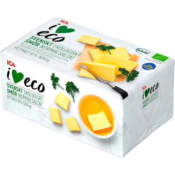ICA I Love Eco Smör Normalsaltat Ekologiskt