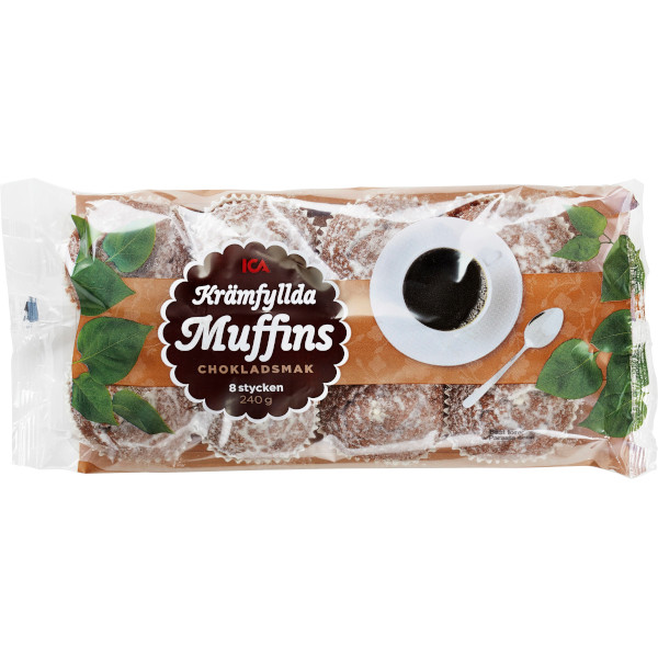 ICA Muffins Krämfyllda Chokladsmak