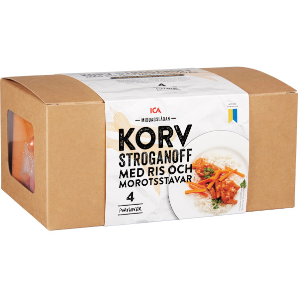 ICA Middagslådan Korv Stroganoff