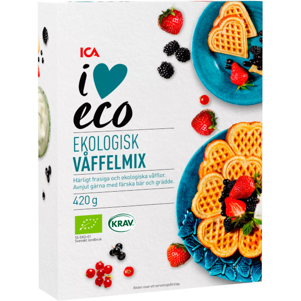 ICA I Love Eco Våffelmix Ekologisk
