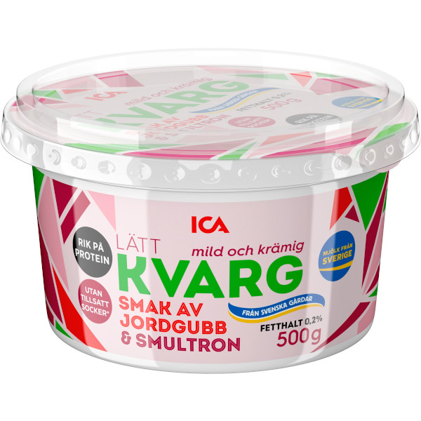 ICA Lättkvarg Jordgubb & Smultron