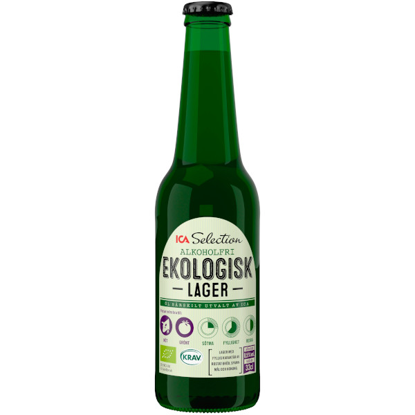 ICA Selection Öl Lager Ekologisk Alkoholfri 0,5%