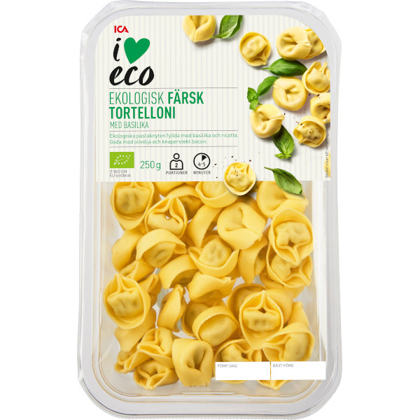 ICA I Love Eco Tortellini Basilika Ekologisk