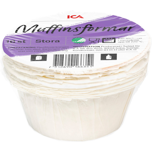 ICA Amerikanska Muffinsformar Stora
