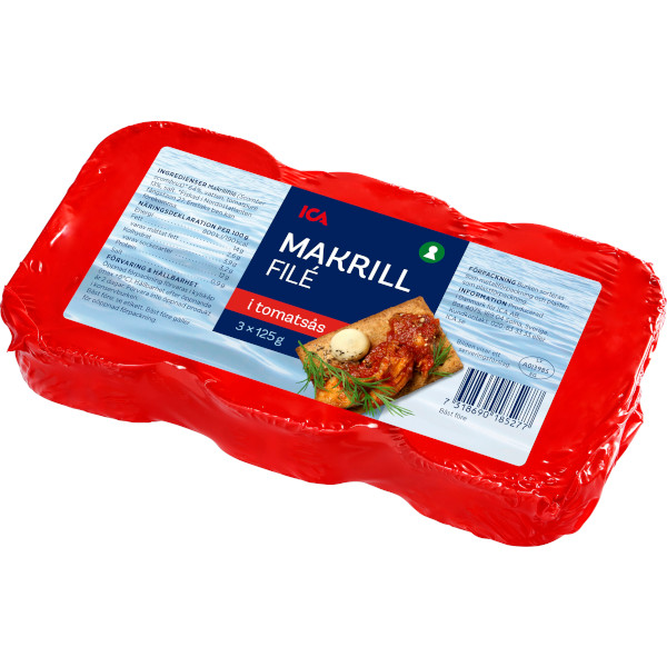 ICA Makrillfilé Tomatsås