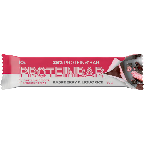 ICA Proteinbar Raspberry & Liquorice