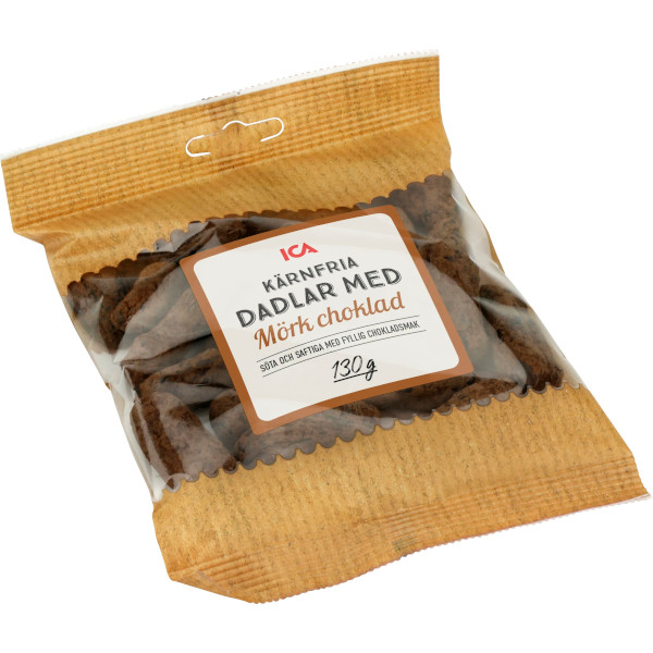 ICA Dadlar Kärnfria Mörk Choklad