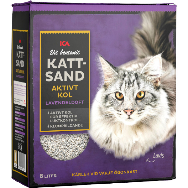 ICA Kattsand Vit Lavendel