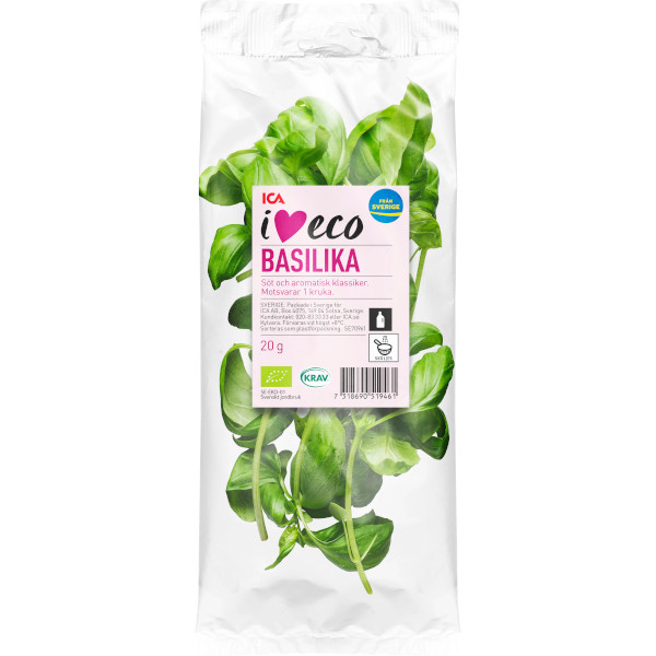 ICA I Love Eco Basilika Ekologisk