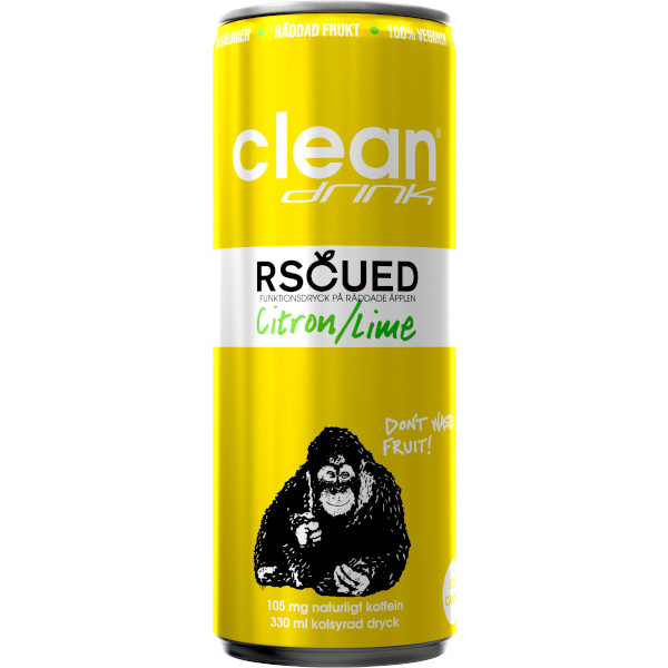 Clean Drink Funktionsdryck Rscued Citron/Lime