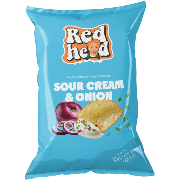 Redhead Chips Sourcream & Onion