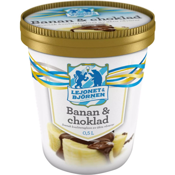 Lejonet & Björnen Glass Banan & Choklad