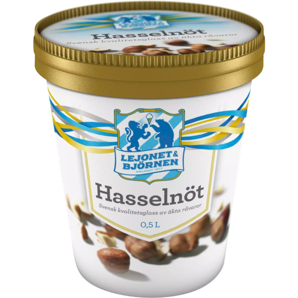Lejonet & Björnen Glass Hasselnöt