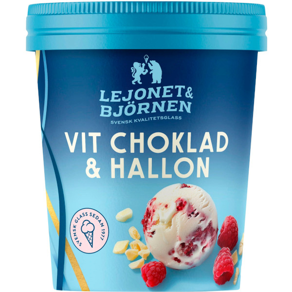 Lejonet & Björnen Glass Vit Choklad & Hallon