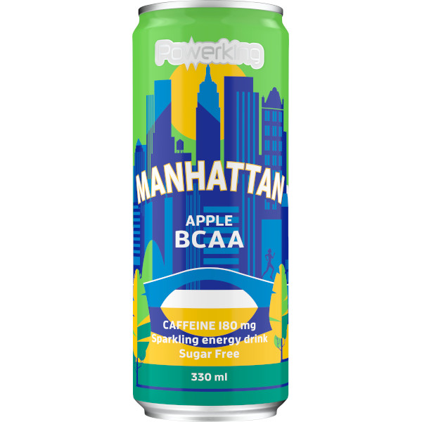 Powerking Energidryck BCAA Manhattan Apple