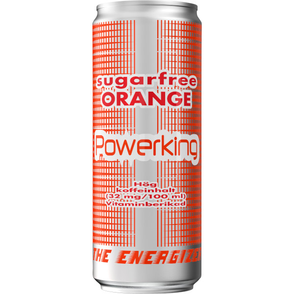 Powerking Energidryck Orange Sugarfree