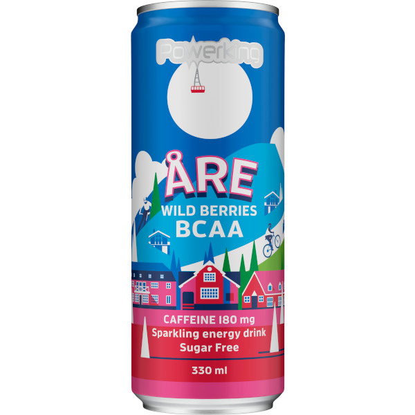 Powerking Energidryck BCAA Åre Wild Berries