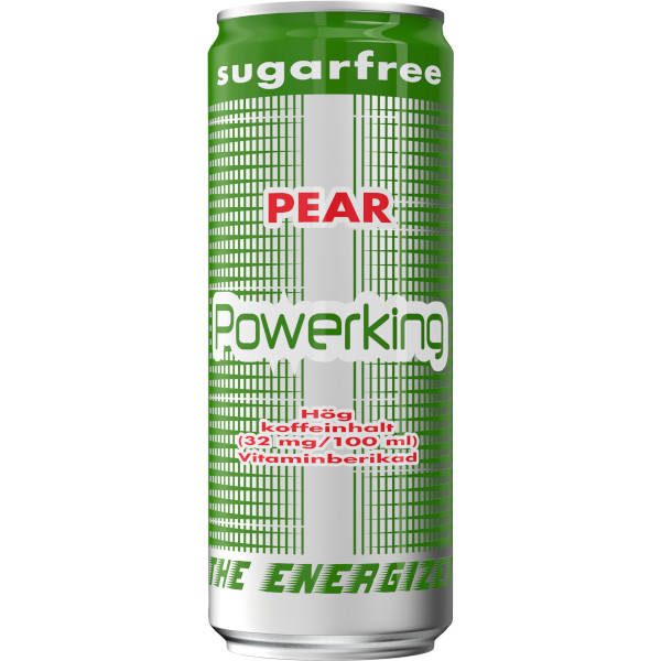 Powerking Energidryck Pear Sugarfree