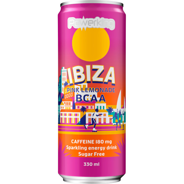 Powerking Energidryck BCAA Ibiza Pink Lemonade