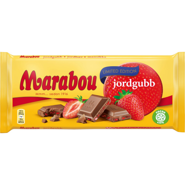 Marabou Chokladkaka Jordgubb