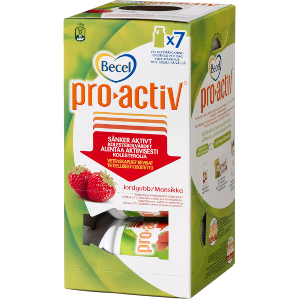 Becel Yoghurtdryck Pro-Activ Jordgubb